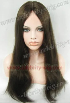 Brown Light Wave 100% Mongolian Hair Jewish Wig