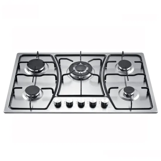 2024 Zhongshan Nuoyi OEM Stainless Steel 5 Burner Recessed Kitchen Gas Stove Hob