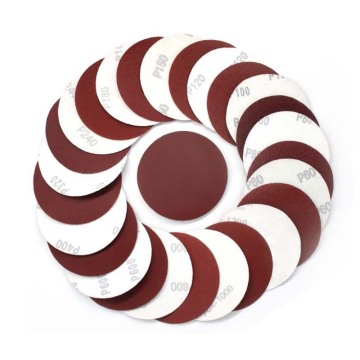 4 Inch Red Flocking Aluminum Oxide Sandpaper Disc for Polishing and Grinding
