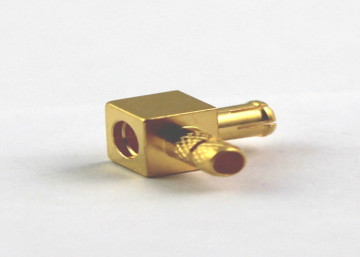 MCX Rf Coaxial Cable Right Angle Connector