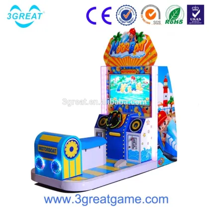 Indoor playland coin operated car racing game machine