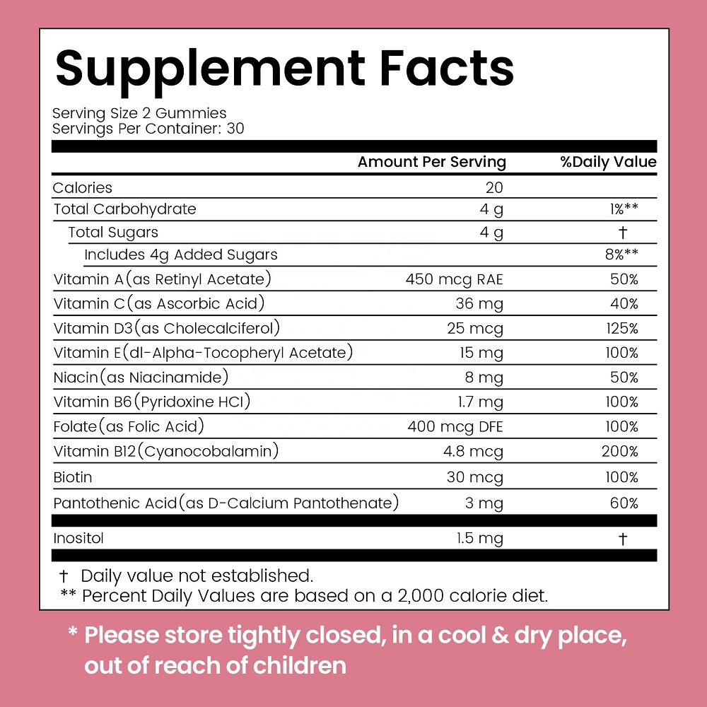 OEM/ODM Vegan Kid's Multivitamins Kosher Gummy Candy Vitamins Suplemento diario Multivitamins Gummies