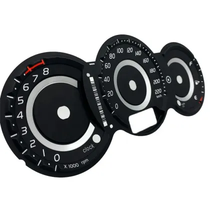Custom Professional Auto Speedometer Faceplate Overlay