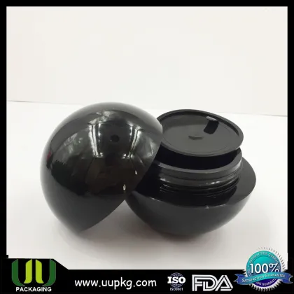 Sphere Cosmetic Plastic Cream Jar Customized Color