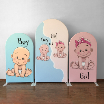 Baby boy girl design Arch backdrop party frame