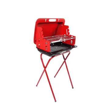 Portable Japanese style adjustable height bbq grill machine