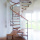 Modern Metal Spiral Staircase with Exquisite Design