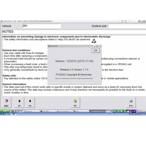 2015.12 DAS XENTRY Software Vediamo for C4