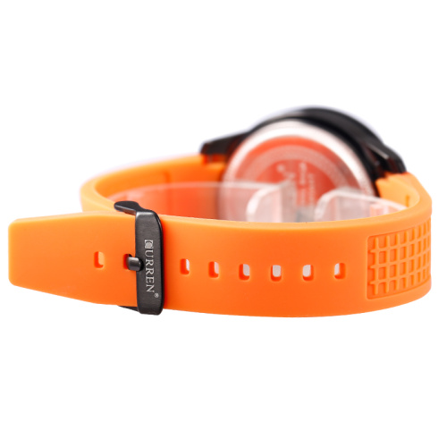 silicone belt quartz watch alloy case watch bezel outsert