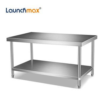Popular 2 Tier Stainless Steel Commercial Work Table for Kitchen