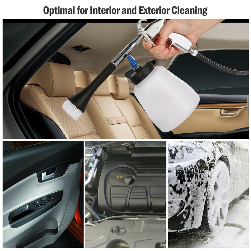Outil de nettoyage automatique à haute pression, kit de nettoyant de lavage de tornade avec bouteille idéale pour le lavage de la voiture, l'arrosage de jardin / pelouse
