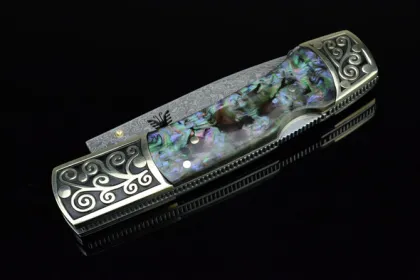 damascus steel folding knives and handcrafted knives,folding knives for sale