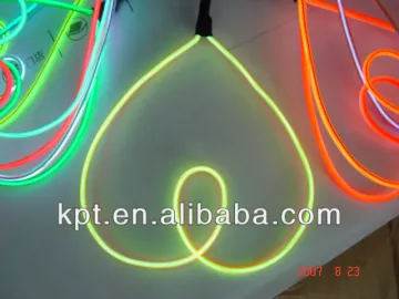 High brightness Flash X'mas decorated EL neon rope light