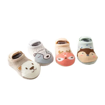 High Quality Cute Cartoon Baby Girl Boy Anti-slip Soft Baby Socks