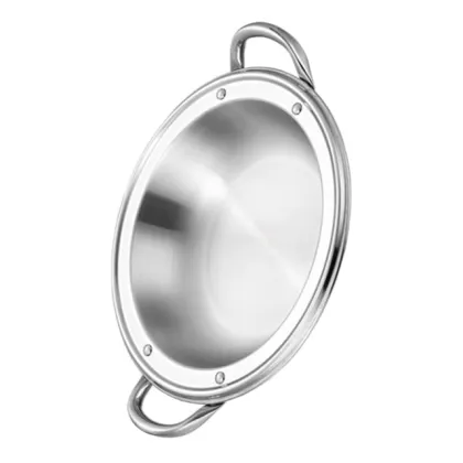 Thickened Stainless Steel Flat Bottom Small Dry Pot for Bars and Tripods
