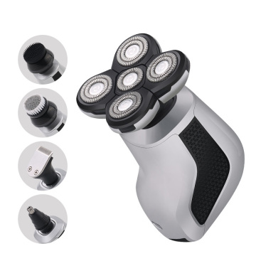 RQ-6655 LED Elektrische Rasiermesser 5d schwimmende wasserdichte Herren-Rasierer mit Klippern und Trimmer