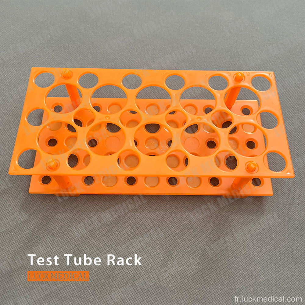 Produits de laboratoire Rack de tube à essai assemblé