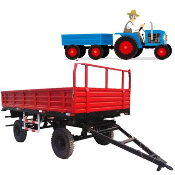 4 Wheel Mini 1.5t Tractor Trailer for Agriculture Transport
