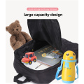 Quilted Stitching Down Fabric Girl Puffer Backpack Waterproof Nylon Soft Casual Sport Day Pack