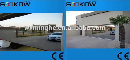 mirror garage door/sectional glass garage door/aluminum garage door prices