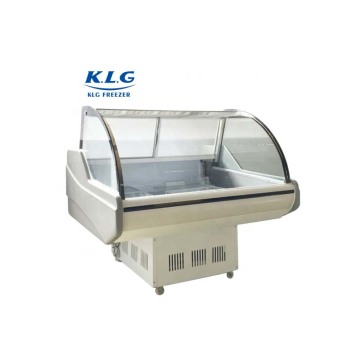 Commercial Vertical Door Meat Freezer Refrigerator Showcase