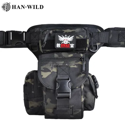 HAN WILD Outdoor Cycling Leg Bag: Waterproof Tactical Waist Bag
