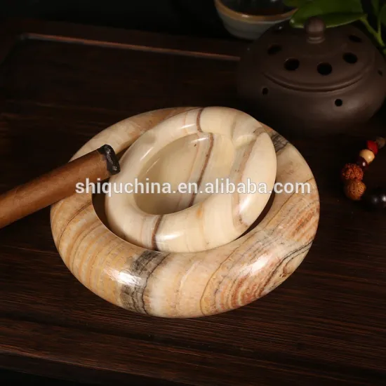 handmade marble carving stone ashtray for gifts