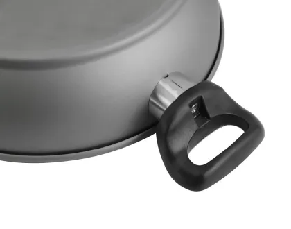 28cm carbon steel chicken fry pan with marble coating