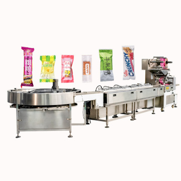 Mint Candy Cookie Fudge Grain Bar Nougat Packaging Maching สำหรับช็อคโกแลตบาร์