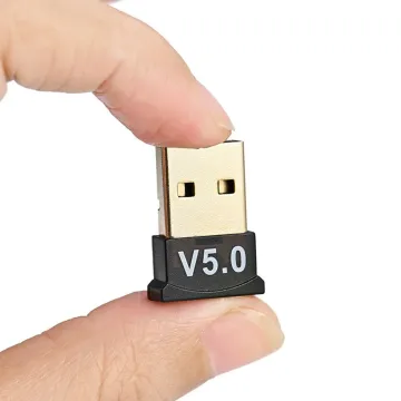 Snabbhastighet USB Bluetooth 5.0 Adapter - Drive -Free Wireless Audio Sändarmottagare för hemdator PC