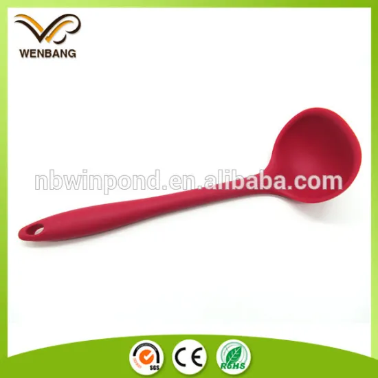 Kitchen silicone soup ladle