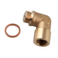 90 degrees elbow Brass O2 sensor spacer