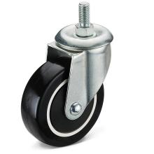 Medium Duty Threaded Stem PU Wheel Caster