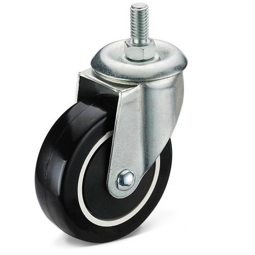 Nhiệm vụ trung bình có ren thân cây pu bánh xe caster