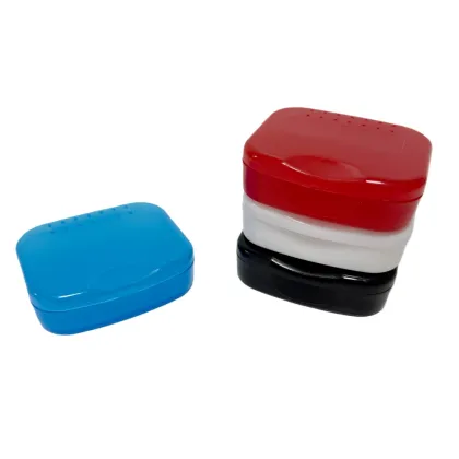 Sport Mouth Guard Case Mouth Guard Storage Box, Snap Lock Closure with Vent Holes