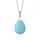 Collier pendentif en forme de goutte d&#39;eau turquoise de 28x35MM