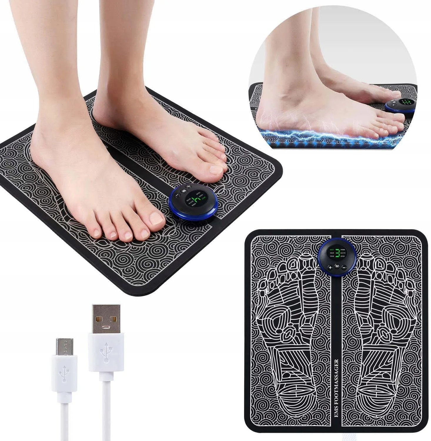 Normally closed solenoid valve for foot massager