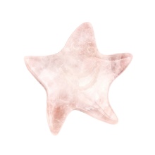 Clear Crystal 30mm Smiling Starfish Pendant & Ornament for Home Decoration Handmade Craved Stone Solar