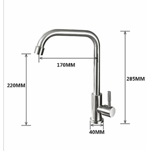 360 Degree Swivel Stainless Steel Kitchen Sink Faucets