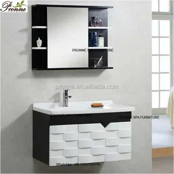 Affordable Small Solid Wood Bathroom Vanity with Basin