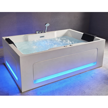 Indoor Whirlpool Hot Tub Freestanding Acrylic Bathtub