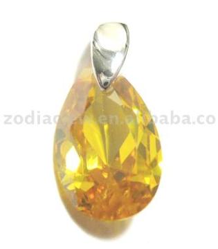 925sterling silver pendant withCZsetting