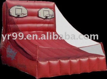 Amusement inflatable basketball games structure
