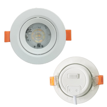 Led Plastic dial rotate Recessed downlight 5W7W 3CCT