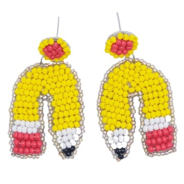 Factory Direct Fashion Carnival Beaded Donut Kolczyki - modna i modna biżuteria żeńska