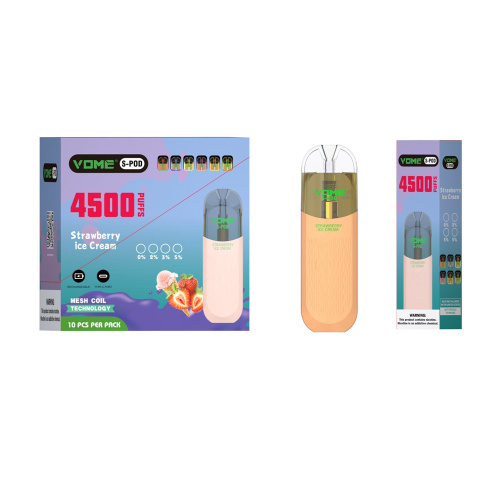 Vome S-Pod 4500Puffs 9ml Capacity Disposable Vape Pod