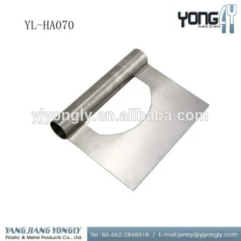 Yongly professional Quality Stainless Steel Pastry Scraper and Cutter dough scraper