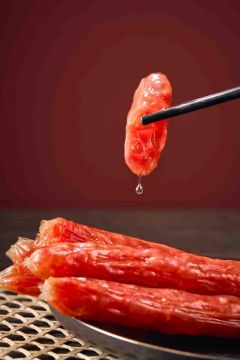 Invólucros de colágeno secos ao ar