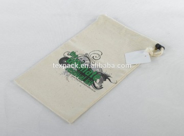 High quality cotton linen packaging bags with logo and drawstring factory price