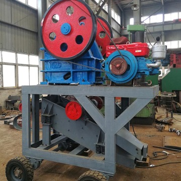 Track Mobile Crusher: 3-10 T/H Jaw Crusher and Hammer Mill with Gasoline/Diesel Engines